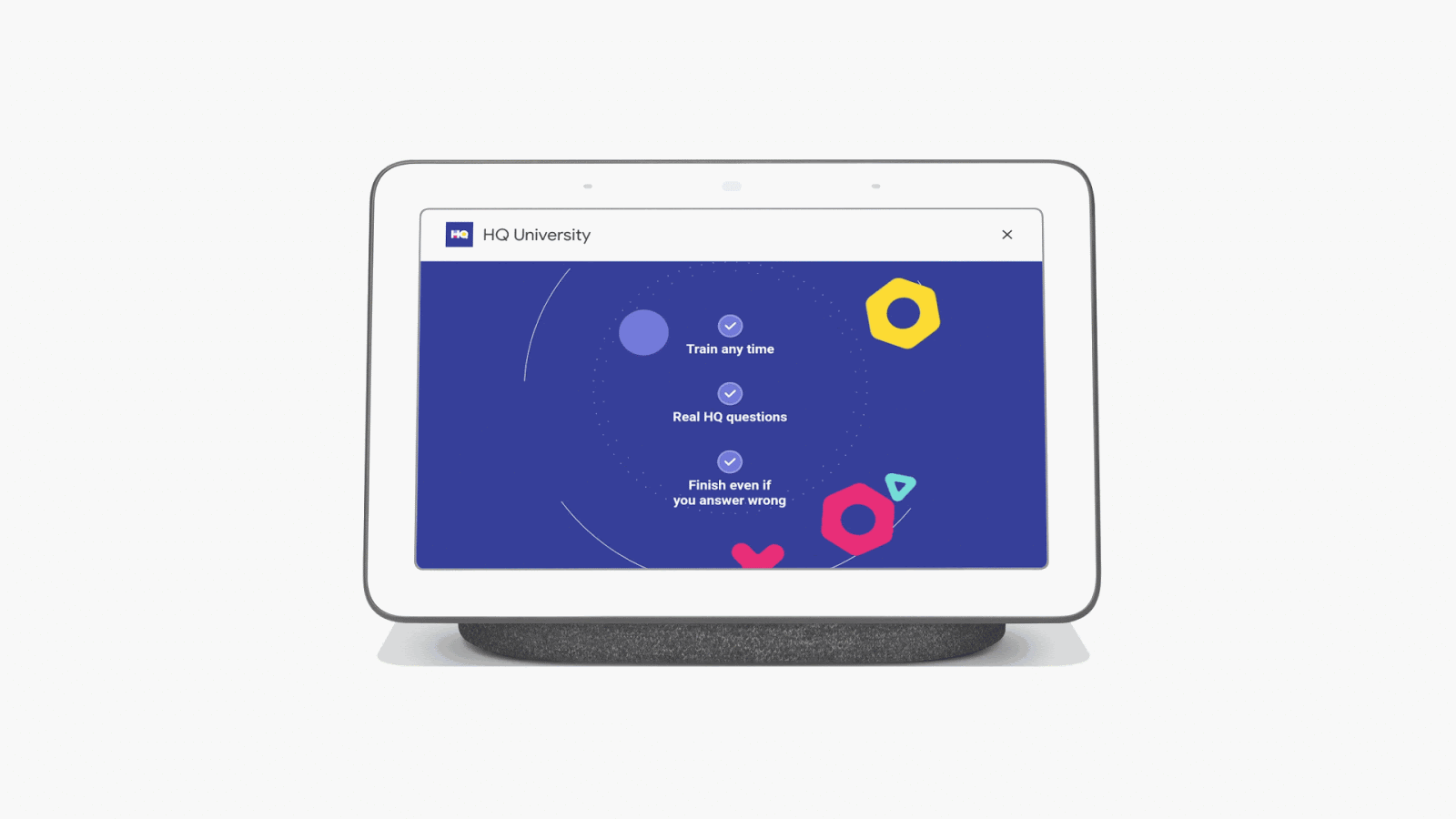 HQ Assistant on Google Nest Hub