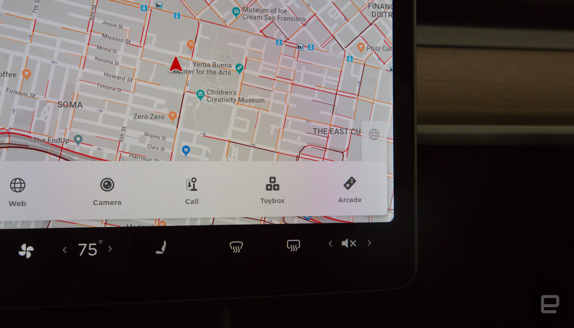 New menu items in Teslas