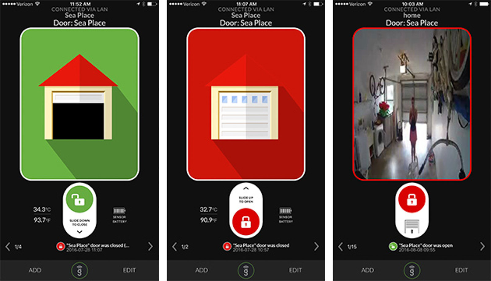 Smart garage-door controller