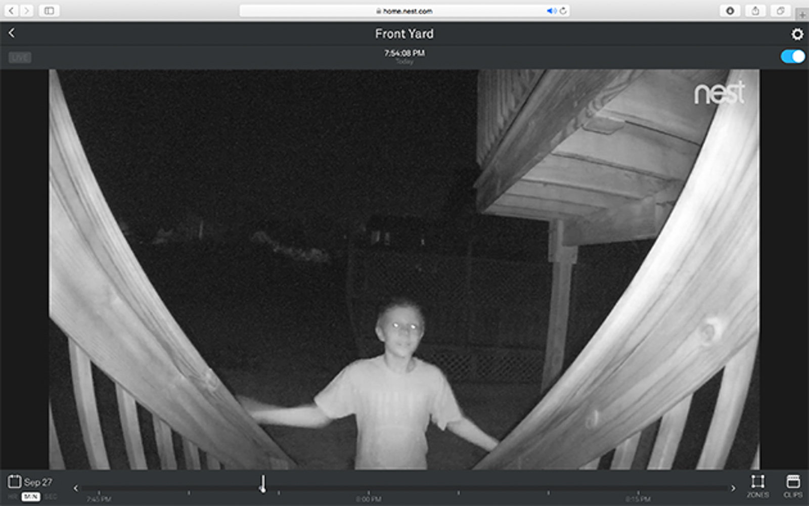 Outdoor security camera