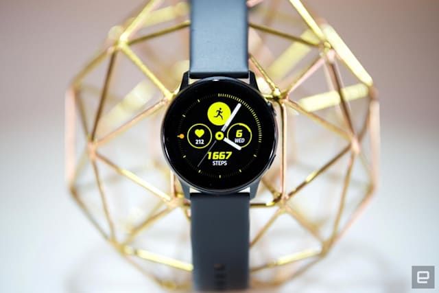 Samsung Galaxy Watch Active smartwatch.