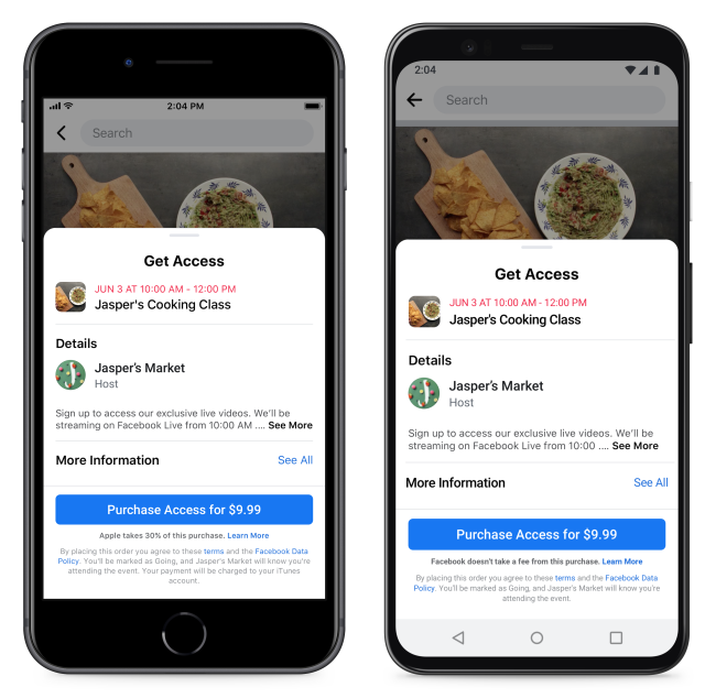 Facebook wants to disclose Apple's 'App Store tax' to users.