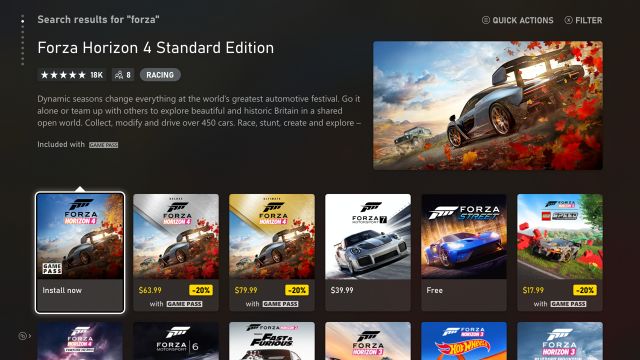 Microsoft Store on Xbox