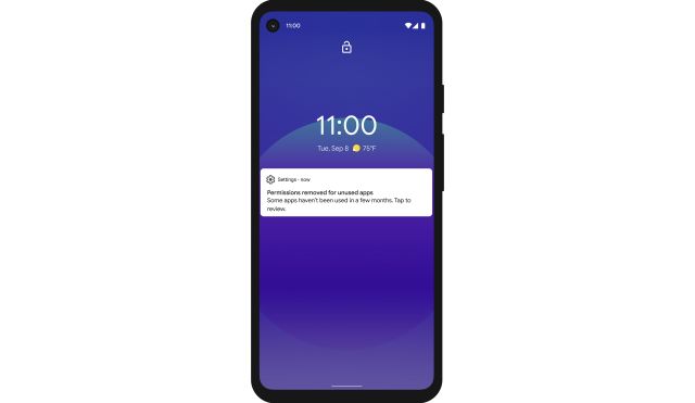 Android 11 permissions auto reset
